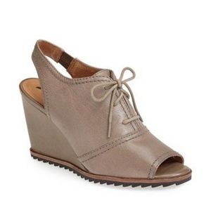 Biala Lace-Up Slingback Wedge Heel